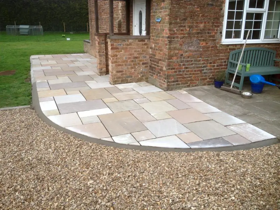 Natural stone paving for gardens and patios.