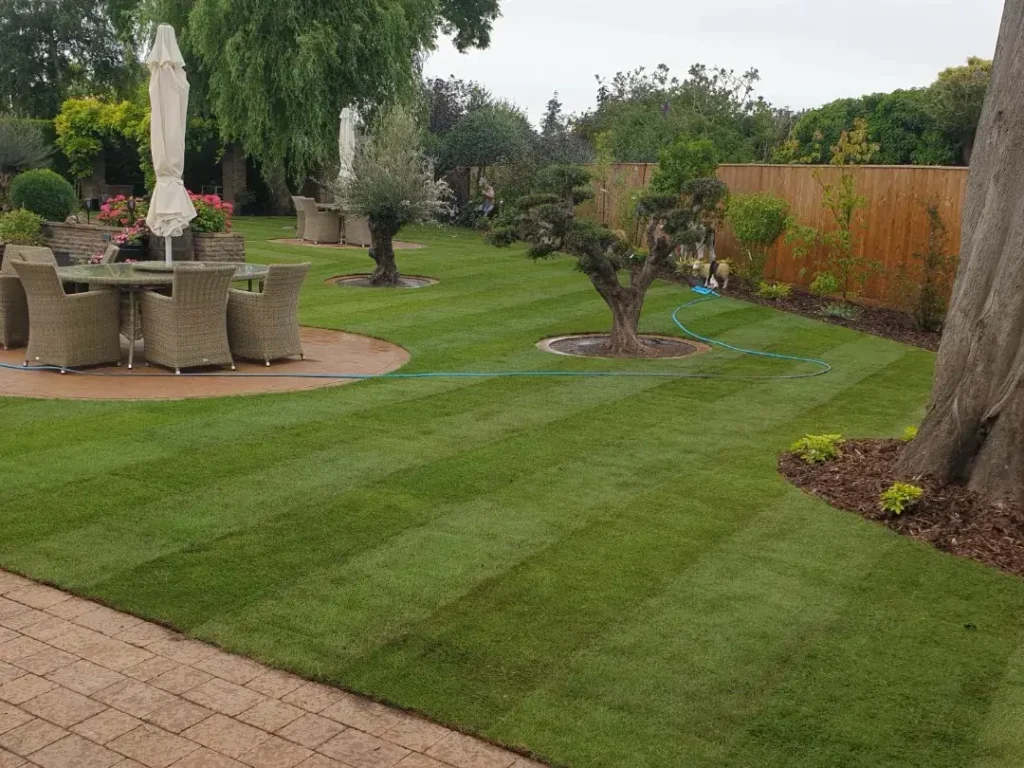 Compact and efficient garden watering system.